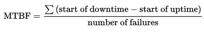 MTBF formula